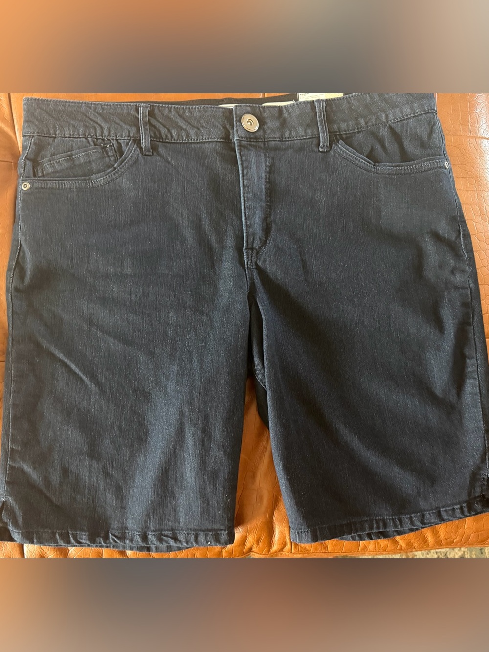 Dana Buchman Dark Blue Denim Jean Shorts
